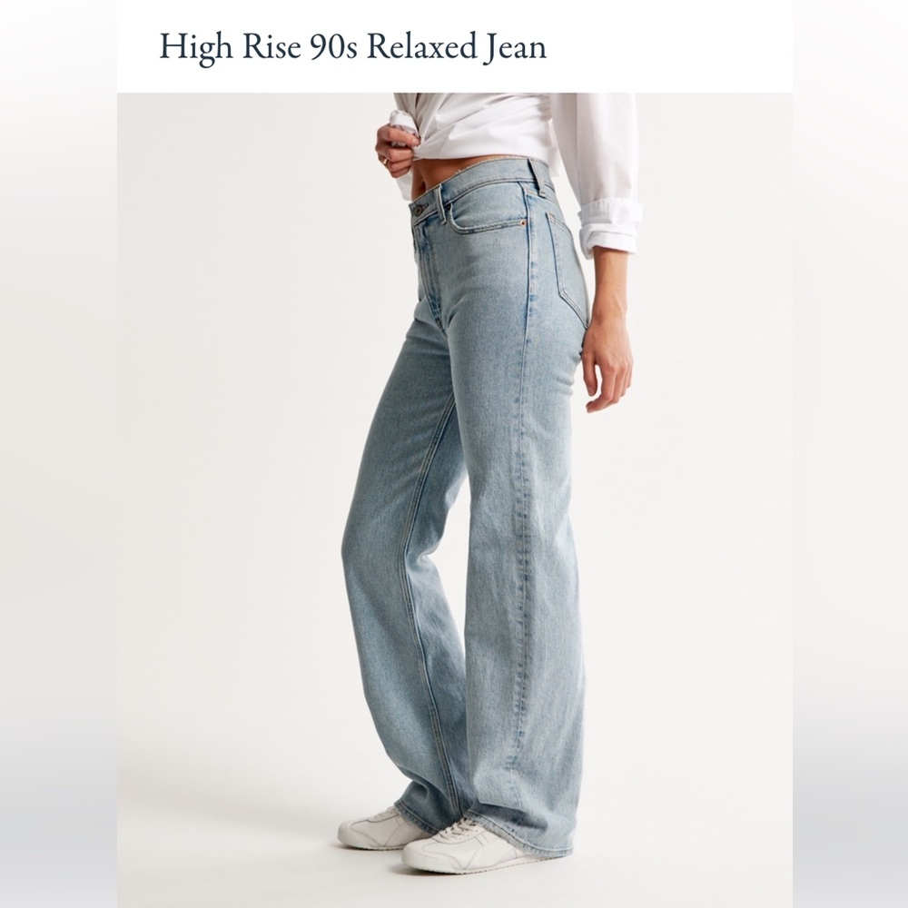 Abercrombie high rise 90s relaxed jean